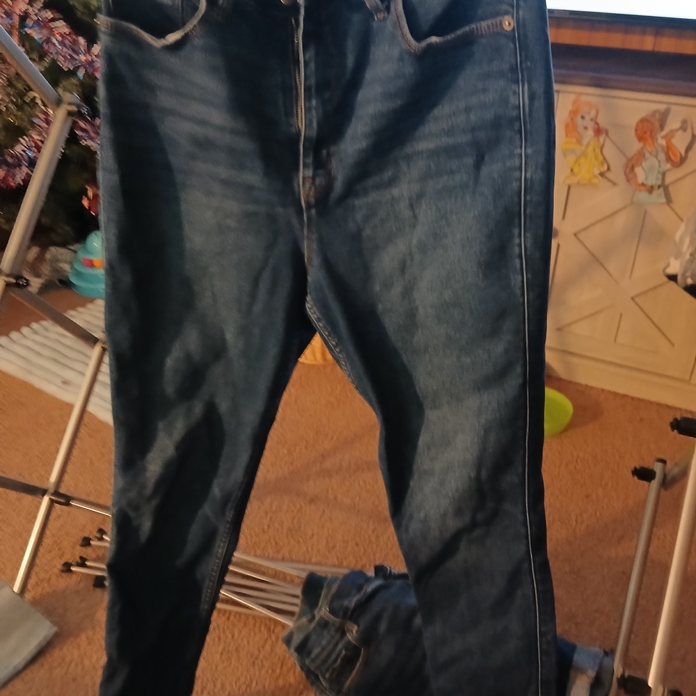Old Navy Women's High Rise Jeans - Dark Blue